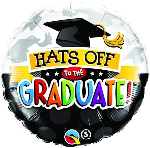 Hats Off To The Graduate Graduation Foil Balloon by Qualatex