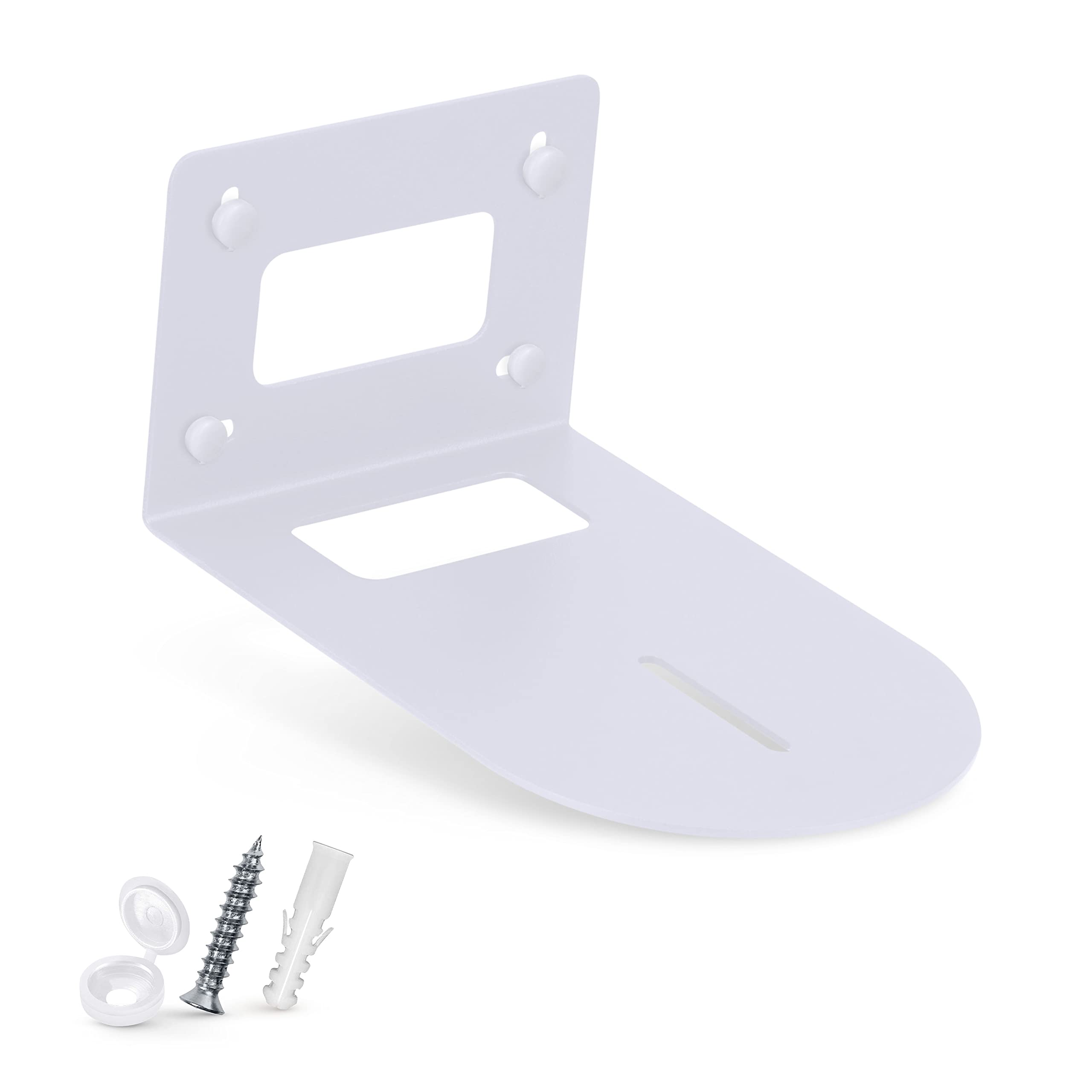 Metal PTZ Camera Wall Mount Bracket, Universal, Suitable for HuddleCam, AVIPAS, Lumens Camera, 9” x 5.6” Holder (White) by Brainwavz