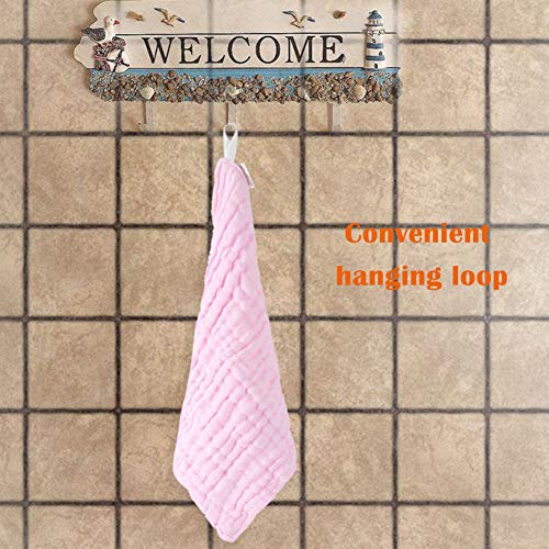 image for Baby 100% Cotton Washcloths, Fasoar Reusable Muslin Baby Wipes, Soft A