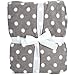 Little Starter Plush Toddler Blanket, Grey Dot