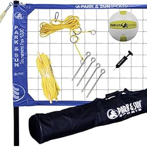 Park & Sun Sports Tournament Flex 1000: Portable Outdoor Volleyball Net System