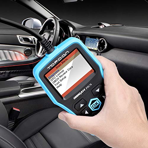 Topdon Car OBD2 Scanner, Plus 2.0 Professional Car Diagnostic Scanner OBD2 Full Function with DTC Lookup and Free Update