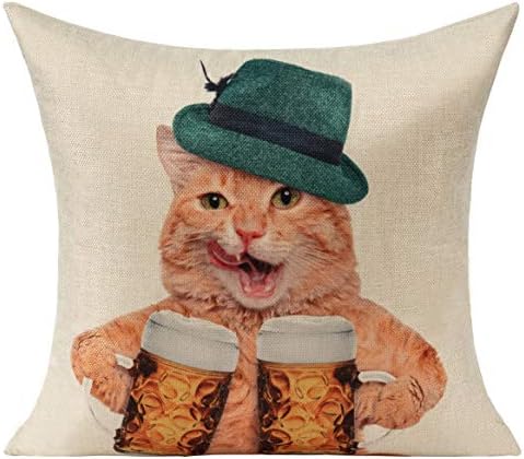 Amazon Co Jp All Smiles クッションカバー 猫 45 45cm 北欧 おしゃれ 4枚セット モダンクッション かわいい 面白い 猫雑貨 動物柄 デザイン リネン製 車用 インテリア 飾り 結婚祝い プレゼント ホーム キッチン