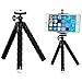 Dinly 3 in 1 Portable Octopus Style Adjustable Strong Flexible Tripod Stand with Free