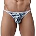 TIAOBU US Men's Camouflage Bikini Underwear Panty Briefs Size Medium Blue Camouflage