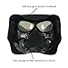 Vhccirt Halloween Spooky Decory Motorcycle Mask with Polarized Goggles Black Skull Racing Helmet Mask Skiing Mask Gray PC Lens Grim Reaper Cos Mask for Motorcross/Airsoft Safety/Party Cosplay