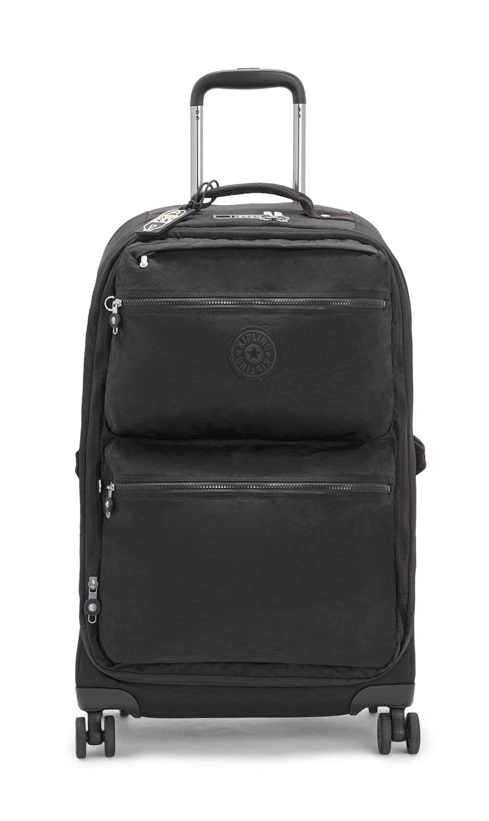 Kipling CITY SPINNER M, Medium 4-Wheeled Expandable Suitcase 360ยฐ, Trolley bag, 69 cm, 67 L, Black Noir