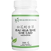 Health Herbal - HH1180C Bai Hua She She Cao/Hedyotis, 100 Capsules/Bottle, 2 Bottles