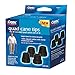 Carex Quad Cane Tips, Black, 5/8