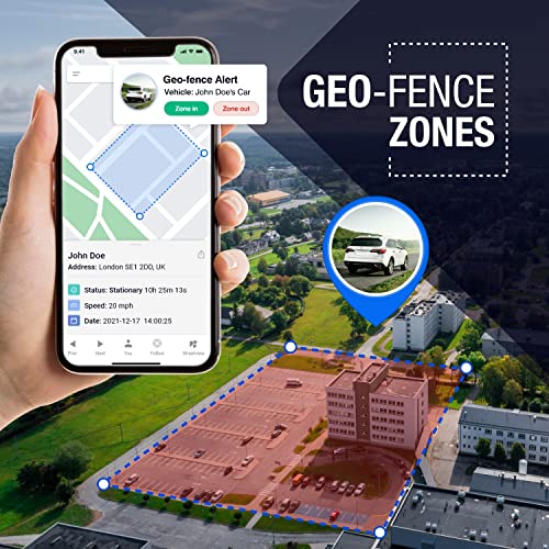 REWIRE 104N 4G Magnetic GPS Vehicle Tracker – Portable 24/7 Real-Time Vehicle Tracker for Car, Truck, Van | Easy to Install | Up to 21 Day Tracking Battery Life | Low-Cost Monthly Subscription