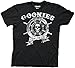 The Goonies Never Say Die Ship Wheel Mens Super Soft Tri-Blend Black T-shirt