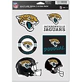 WinCraft NFL Jacksonville Jaguars Multi Use Sheet of 6 Decals