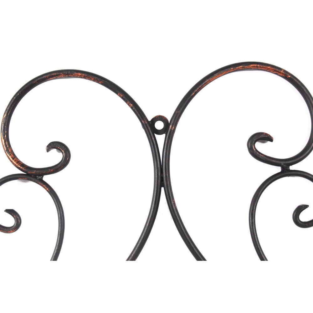 Super Z Outlet Square Scrolled Metal Wall Medallion Decor, Bronze