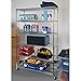 Seville Classics UltraDurable Commercial-Grade 6-Tier NSF-Certified Steel Wire Shelving with Wheels, 48