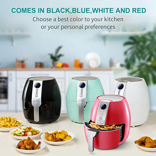 Ultrean Air Fryer, 4.2 Quart (4 Liter) Electric Hot Airfryer Oven
