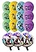 Fortnite Birthday Balloons 15pcs - 12 Latex and 3 Foil Balloons Fortnite Party Supplies Gamer Decoration