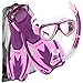 Cressi Junior Rocks Mask Fin Snorkel Set, PRPK-LG