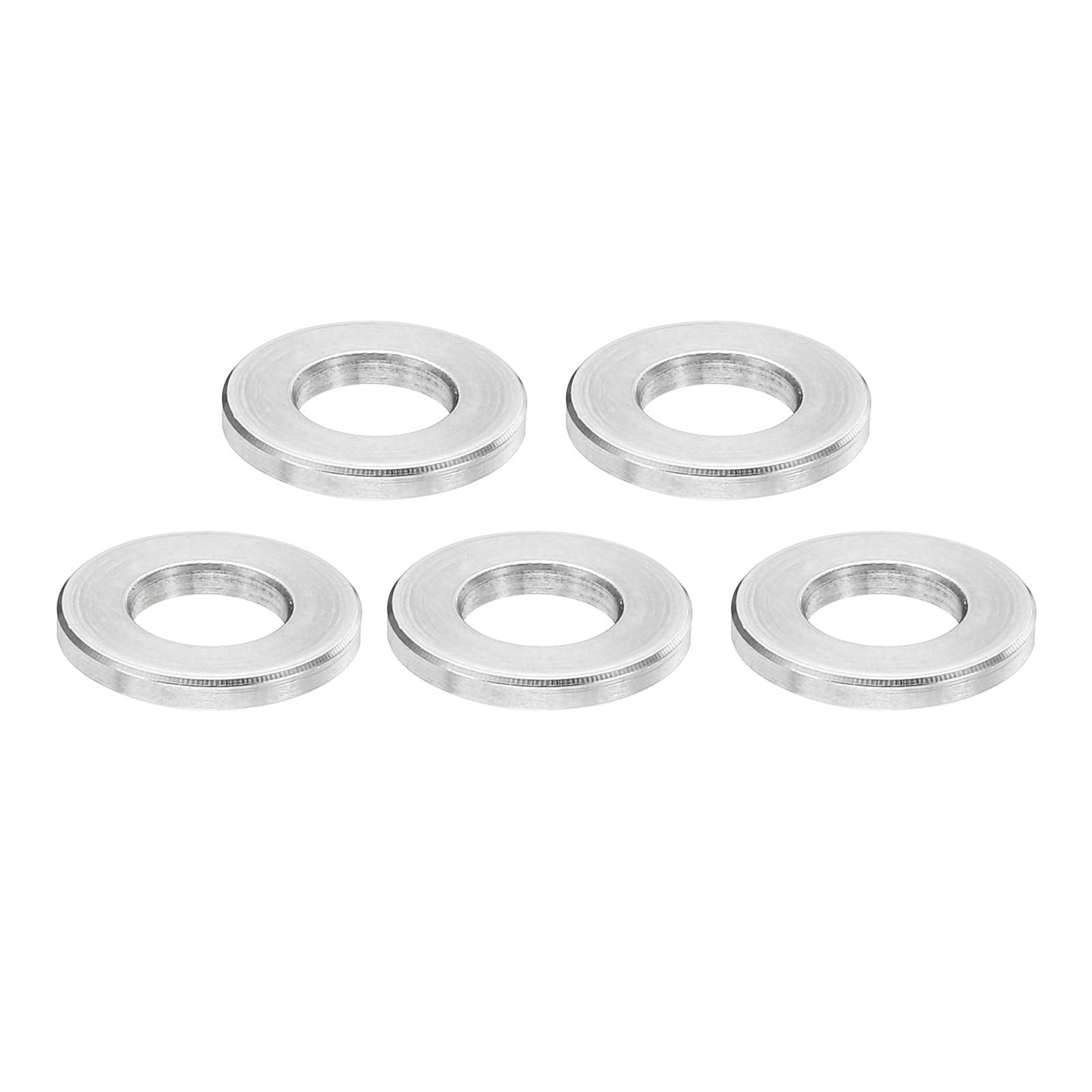 PATIKIL M8 Stainless Steel Spacers, 5Pcs Metal Spacer Stainless Steel 8.2mm ID x 16mm OD x 2mm L Stainless Steel Spacer Screw Standoff for 5/16" or M8 Screw