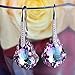 EleQueen 925 Sterling Silver CZ Baroque Drop Hook Earrings Vitrail Light Made with Austrian Crystals, Valentine's Day/Mother's Day/Christmas Jewelry Gift
