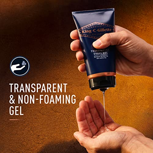 King C. Gillette Men’s Transparent Shave Gel with White Tea and Argan