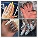 Natural Acrylic Nail Tips - French Nail Tip BTArtbox 500pcs Fake Nails Half Cover False Nail for Nail Salons and DIY Nail Art, 10 Sizes with bag