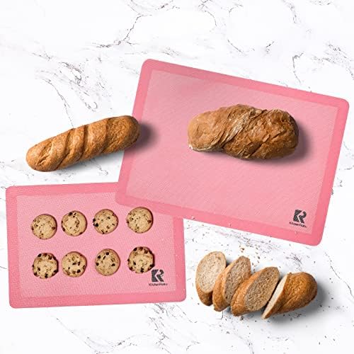 2 Pack Perforated Silicone Baking Sheet Mat,NonStick Reusable Food