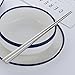Buyer Star 5 Pairs Square Metal Chopsticks, Silver Reusable Stainless Steel Traditional Chinese Chopstix