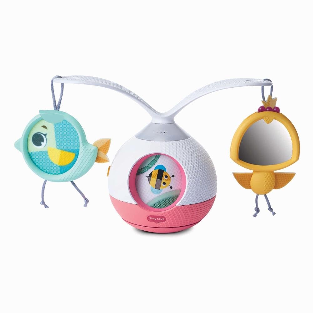 Tiny Love 2-in-1 Tummy Time Musical Mobile with 360° Rotation, Music & Lights, Portable Stroller Mobile, Baby Musical Toy, 3 Music Modes, Tiny Princess Tales