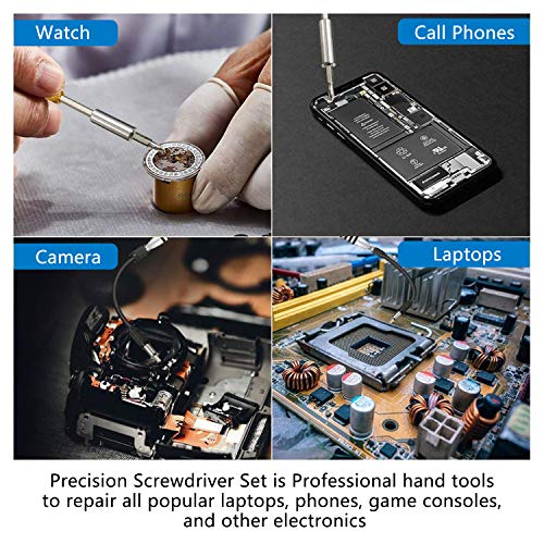 Screwdriver Set, Apsung 110 in 1 Repair Tool Kit Multi-function Magnetic Precision Screwdriver Set,Flexible Shaft Compatible with Mobile Cell Phone Iphone Android Ipad Computer Laptop Computer PC