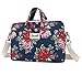 canvaslife Flower Patten Canvas Laptop Shoulder Messenger Bag Case Sleeve for 11 Inch 12 Inch 13 Inch Laptop and Macbook Air Pro 11/12/ 13