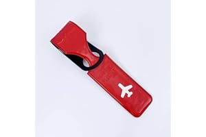 Airplane Luggage tag, Travel Luggage Anti Loss Label, Red