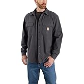 Rugged Flex® Relaxed Fit Canvas Fleece-Lined Shirt Jac Shadow