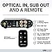 Orb Audio: Booster 50 Watt Mini Integrated Amplifier – Audio Amplifier With Remote – Includes Optical Input and Remote Control – EZ Voice Lifts Dialogue Above Background Noise – Bluetooth Capablethumb 1