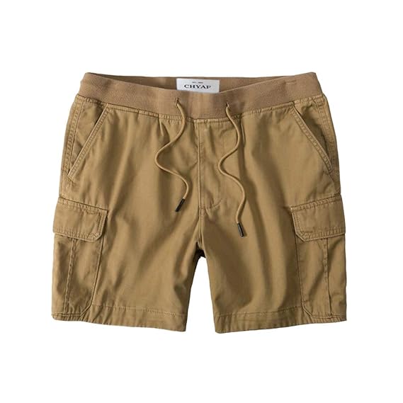 full elastic cargo shorts