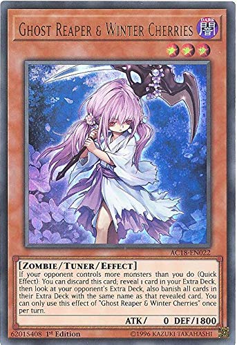 Yu-Gi-Oh! - Ghost Reaper & Winter Cherries - AC18-EN022 - Advent Calendar 2018-1st Edition - Ultra Rare