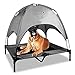 Floppy Dawg Just Chillin' Elevated Dog Bed. Cool Cot with Removable Canopy Shade. Indoor or Outdoor Pet Use. Lightweight and Portable. Chill in Style on Raised Breathable Mesh Fabric.