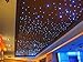 CHINLY 16W RGBW Twinkle 28key RF Remote LED Fiber Optic Star Ceiling Lights Kit 300pcs 0.75mm 6.5ft Optical Fiber+Crystal