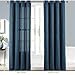 DriftAway Thermal Insulated Blackout Curtain Liner 2 Panels Each Liner Size 50 Inch by 80 Inch Rings Included