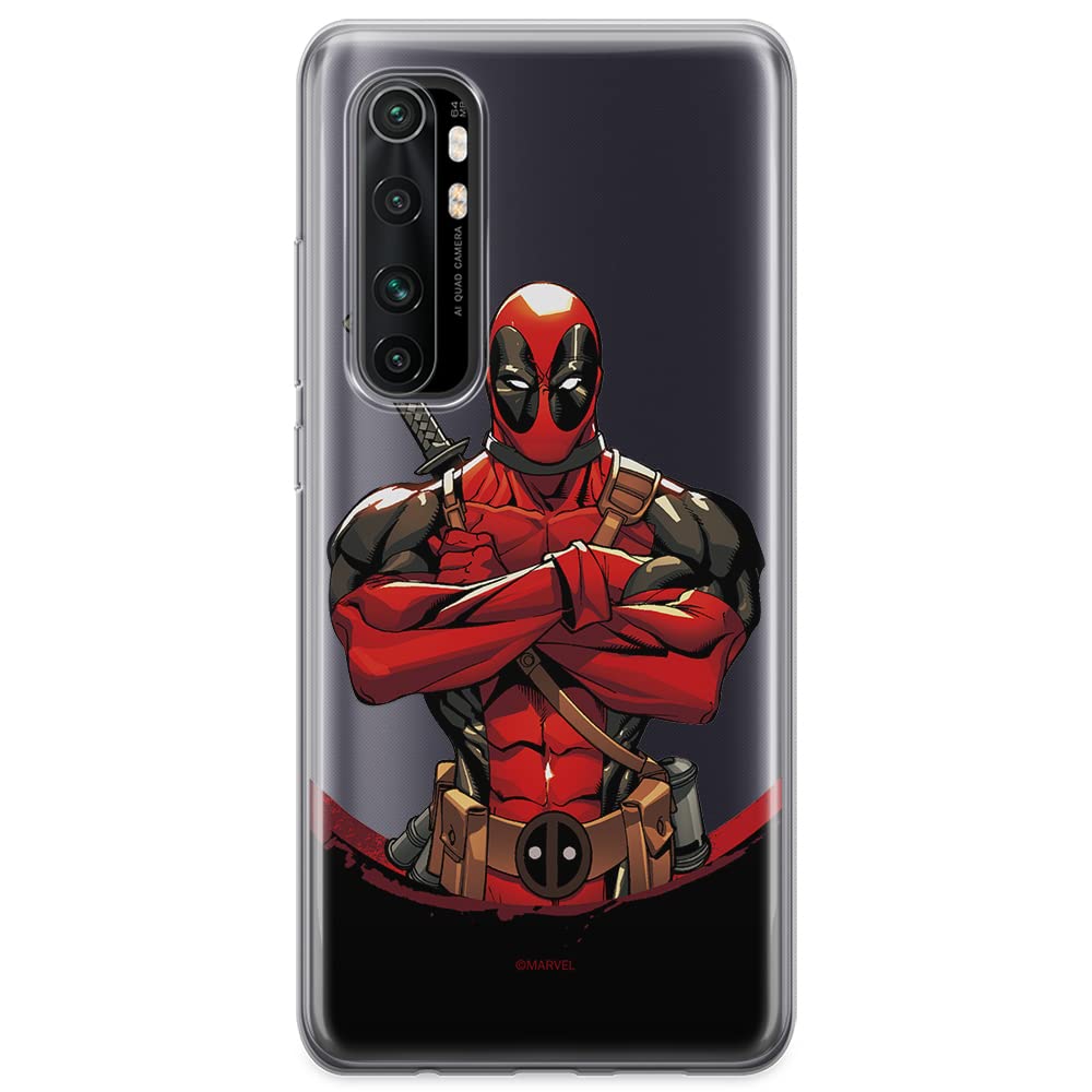 ERT GROUP mobile phone case for Xiaomi MI NOTE 10 Lite original and officially Licensed Marvel pattern Deadpool 006 optimally adapted to the shape of the mobile phone, partially transparent
