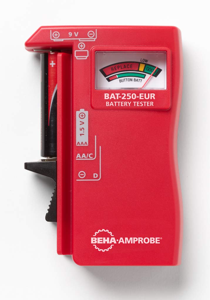 BAT-250-EUR Battery Tester, Red