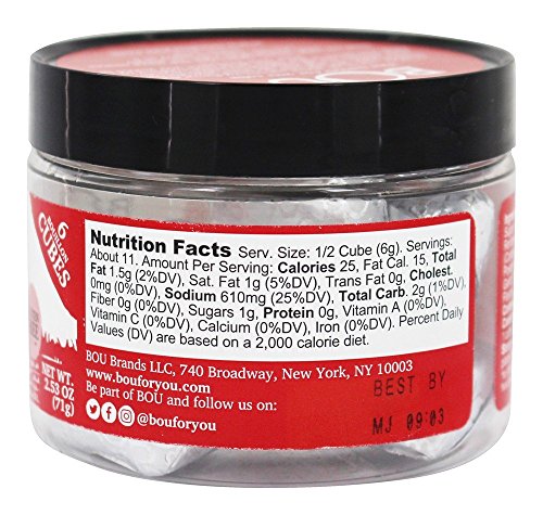 Bou, Bouillon Cubes Beef Flavored, 2.53 Ounce - Thumbnail 2