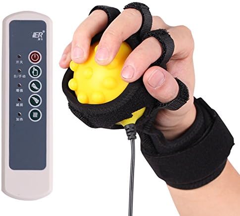 FUFU Massagers Electric Hot Hand Massager Training Ball Hand Rehabilitation Equipment Vibration Massage Infrared Heat Pinpoint Massage (Color : C(Power))