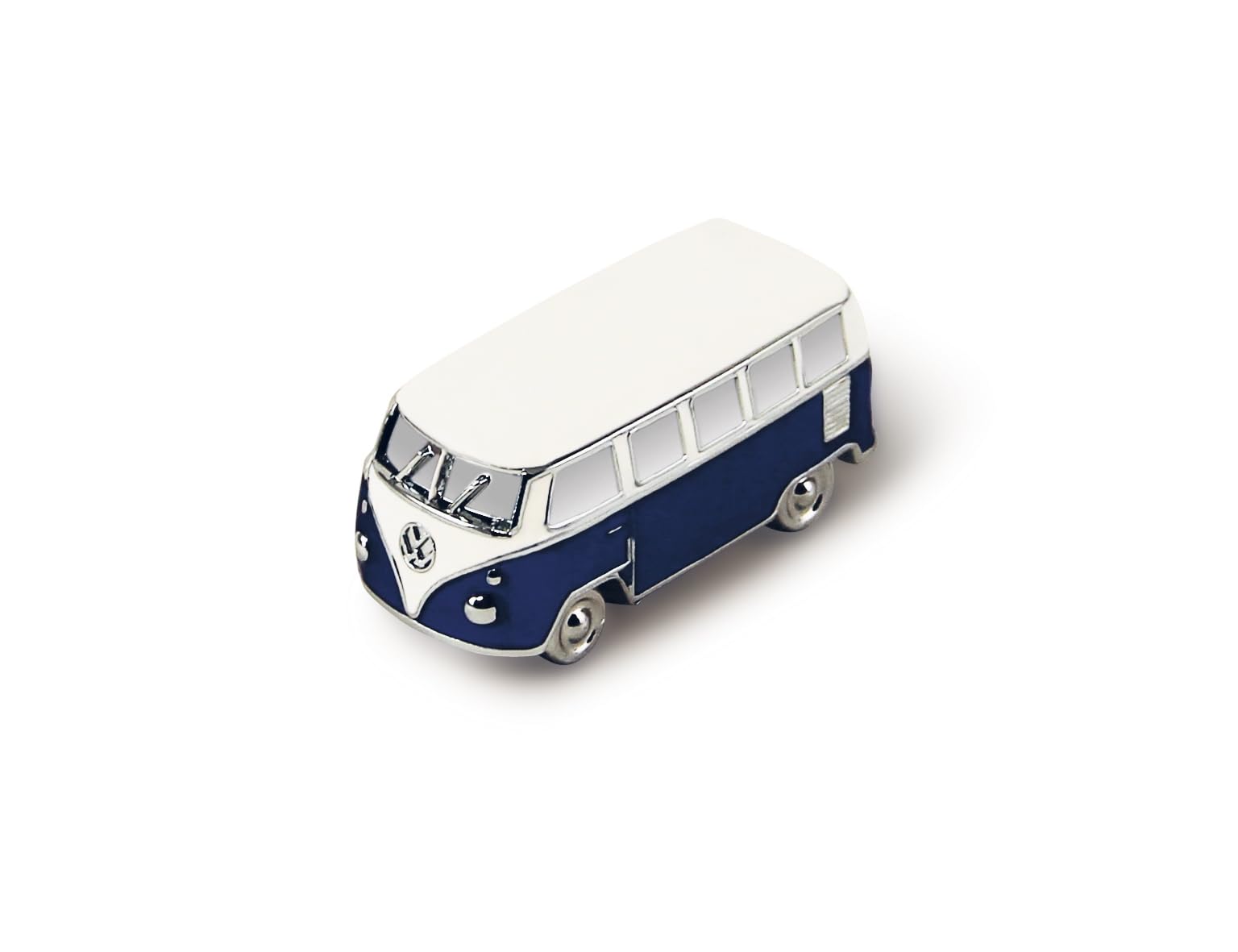 BRISA VW Collection - Volkswagen Refrigerator Office Pinboard Magnet T1 Bus 3D Mini Model (Classic Bus/Blue)