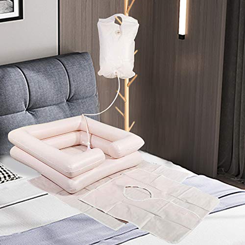 6pcs Inflatable Hair Washing Basin Shampoo Basin Kit,Portable