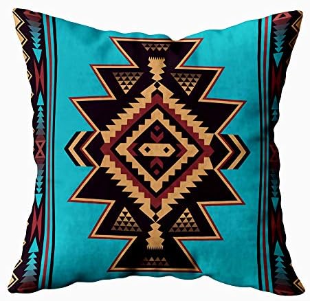 20X20 Pillow Case,Herystathrow Pillow Case Popular Size Sofa Pillow Case Halloween Geometric Pattern Native American Square Sofa Bed Decor