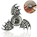 Premium Cool Dragon Snitch Fidget Hand Spinners Metal Fly Wing Focus Toy Stainless Steel Fingertip Gyro Stress Relief Spiral TwisterToy Party Favors Birthday Gift for Kids Adults(Silver)