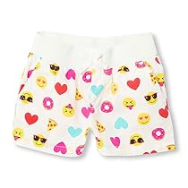The Children's Place Big Girls' Printed Short W/ Emoji