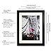 8 by 10 inch Black Picture Frame Made to Display Pictures 6x8 with Mat or 8x10 Without Mat 3 Pack One Set for Wall & Tabletop Chirstmas Holiday Home Gift