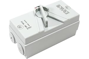 SEEKDESI Enclosed Motor Disconnect Switch 20A 3Pole 440V Heavy Duty Disconnect Breaker Box, IP66 Waterproof Switches for Generator Boat and Welding