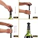 4 Pcs Wine Bottle Stoppers Reusable Stainless Steel &Silicone